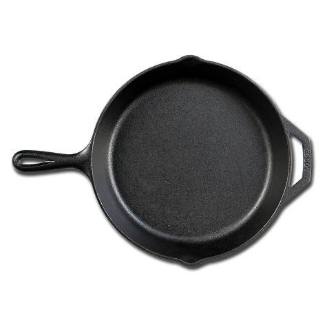 Lodge 10.25" Cast Iron Skillet: Preseasoned, Tarnish & Heat-Resistant, Gas & Electric Compatible, 6" Handle