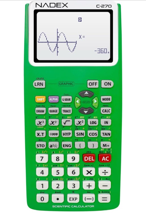 Scientific Calculator with Graph Functions for College and High School Students, Engineering, Advanced Mathematics, Calculus, Algebra, Geometery, Trigonometry, Statistics, Physics, Chemistry, Green