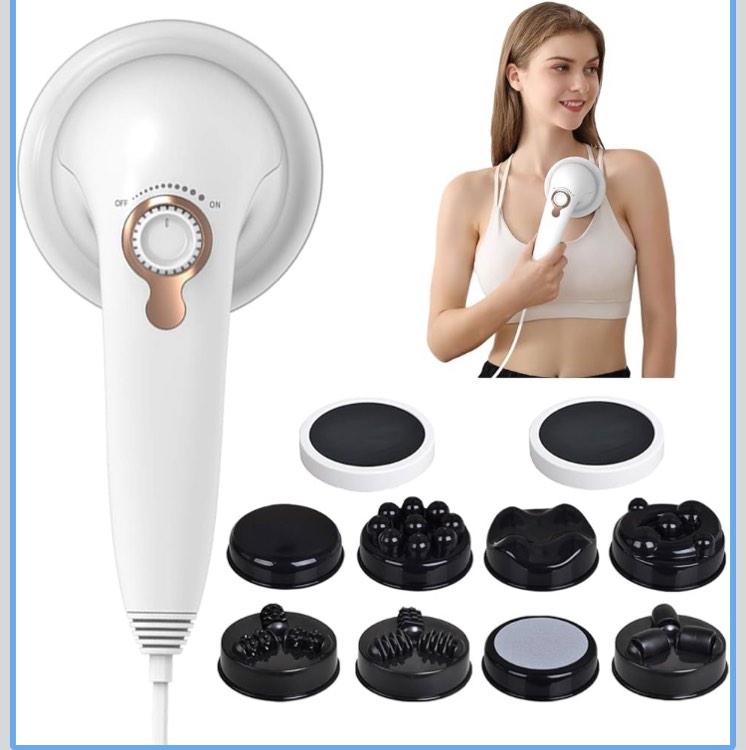 working condition verified Handheld Cellulite Massager, Body Sculpting Machine, Lymphatic Drainage Massager, Stomach Massager with Lipo Roller for Belly Fat, Electric Vibrating Massage wand for Butt Waist Leg Arms Used at home.