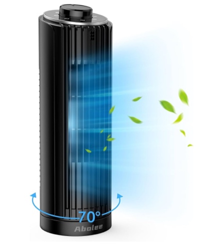 Tested Fully Functional Abolee Tower Fan for Bedroom 23ft/s Desk Fan with Remote. 