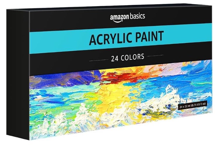 Amazon Basics Acrylic Paint 24 Colors