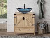  US-BA012-OR-X Wood Fixture 28" Bathroom Vanity Without Sink BA012