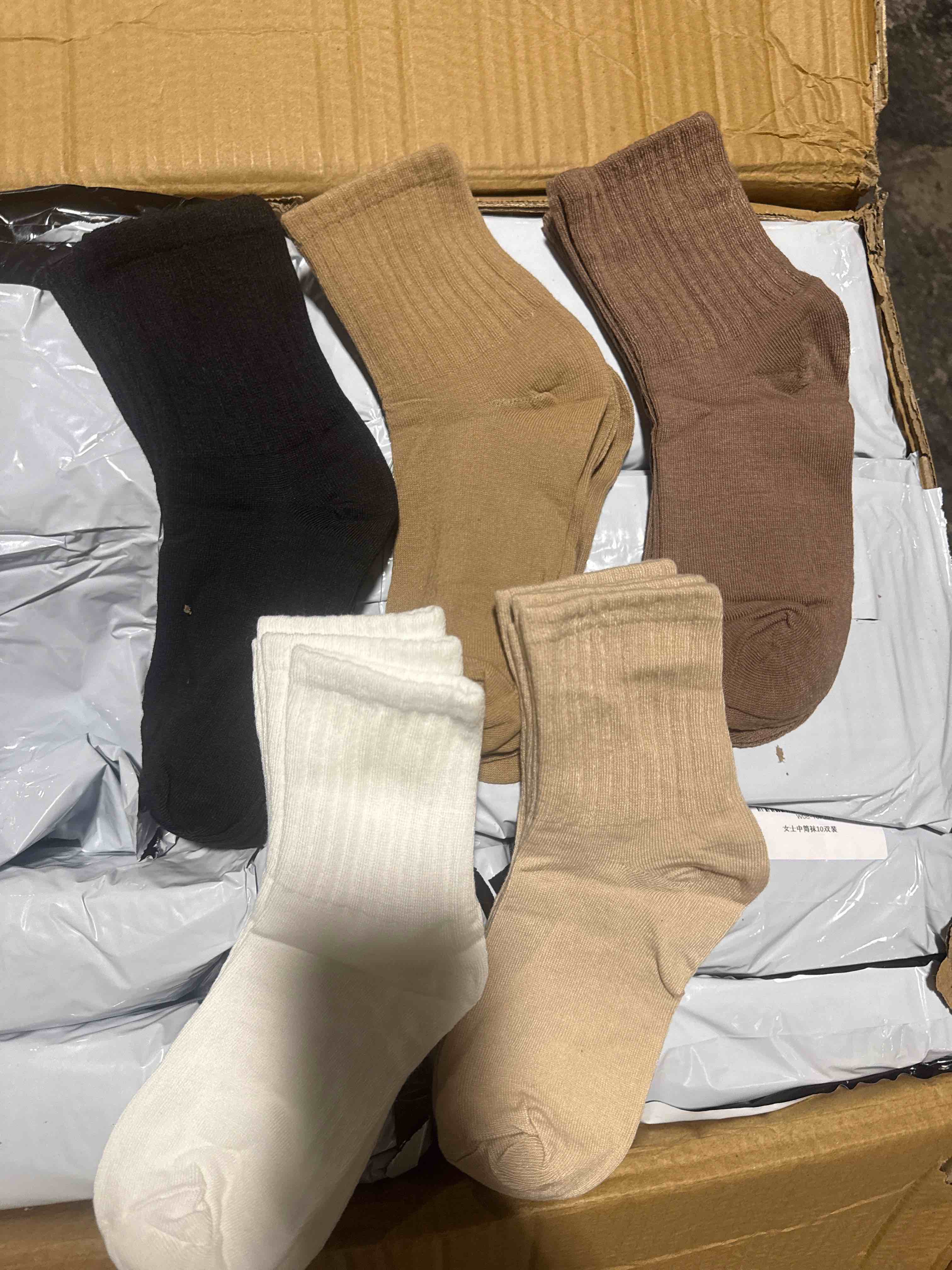 Condition photo showing New/Like New for 10-pair crew socks assortment