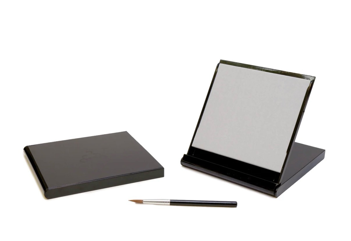 Mini Buddha Board Art Set: Water Drawing Writing Board w/ Mini Water Brush for Mindfulness & Meditation – Zen Based Drawing Board - Painting & Art Supplies – Ideal Relaxation Gifts (5” x 5”, Black) (B000LUYQ22)