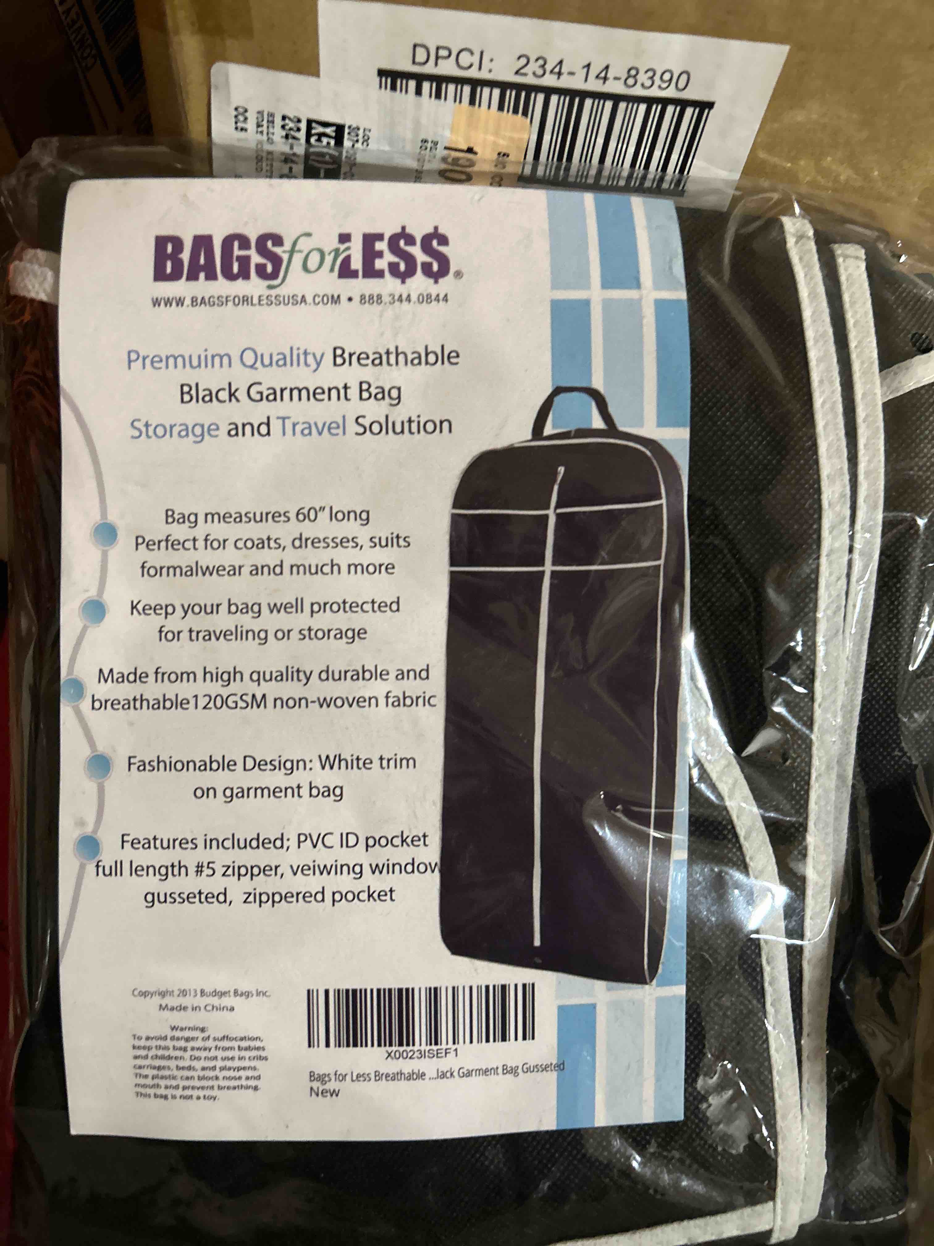 bags for less premium quality breathable black garment bag