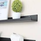 Muzilife Floating Picture Display Shelves Black 55cm