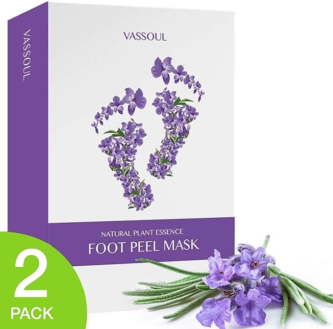 VASSOUL Foot Peel Mask, Feet Callus Remover & Dead Skin Remover, Moisturizing and Whitening Feet, Baby Your Feet Naturally (S1)