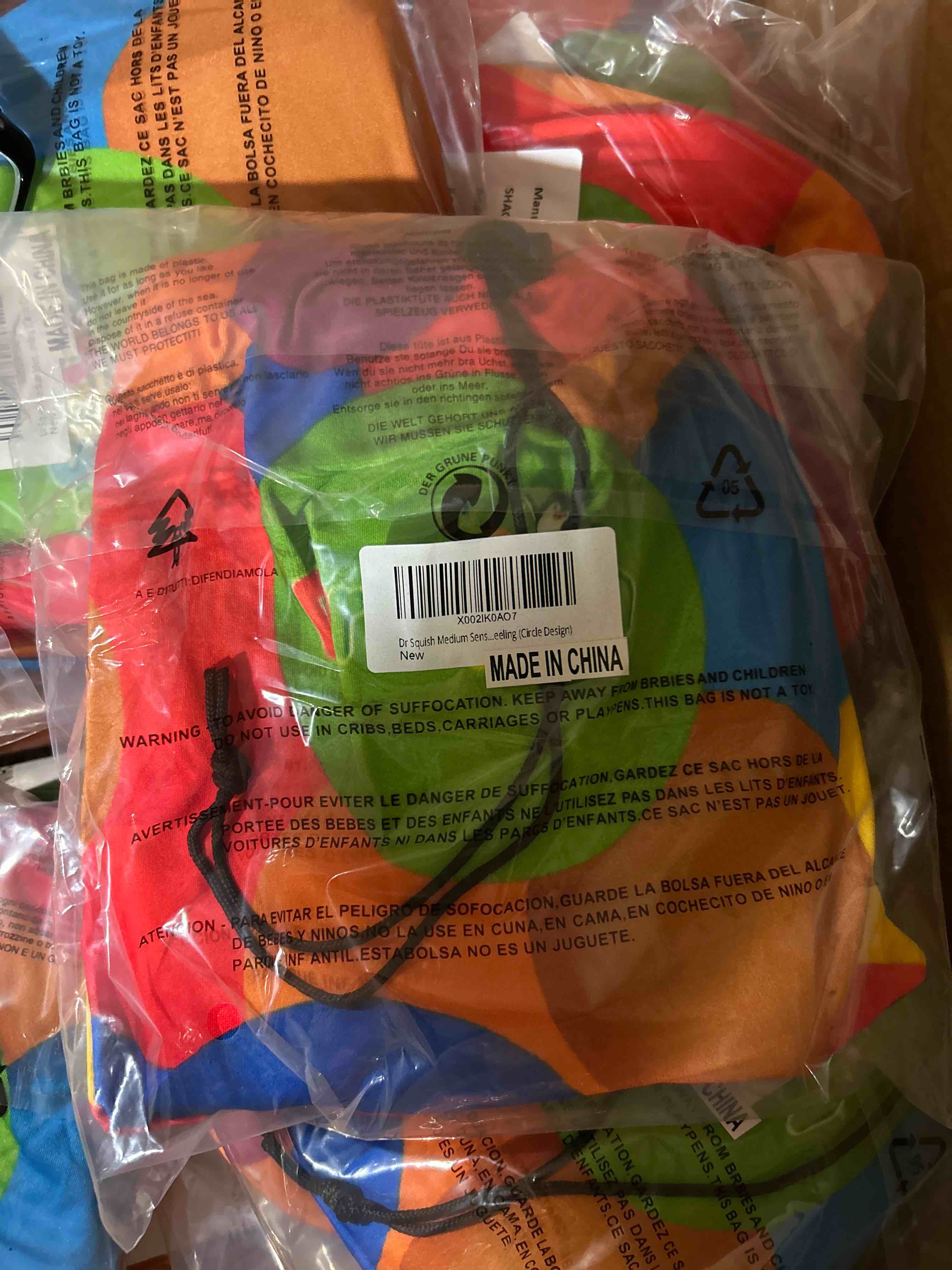 Condition photo showing Brand New for dr. squish medium sensory sack circle design