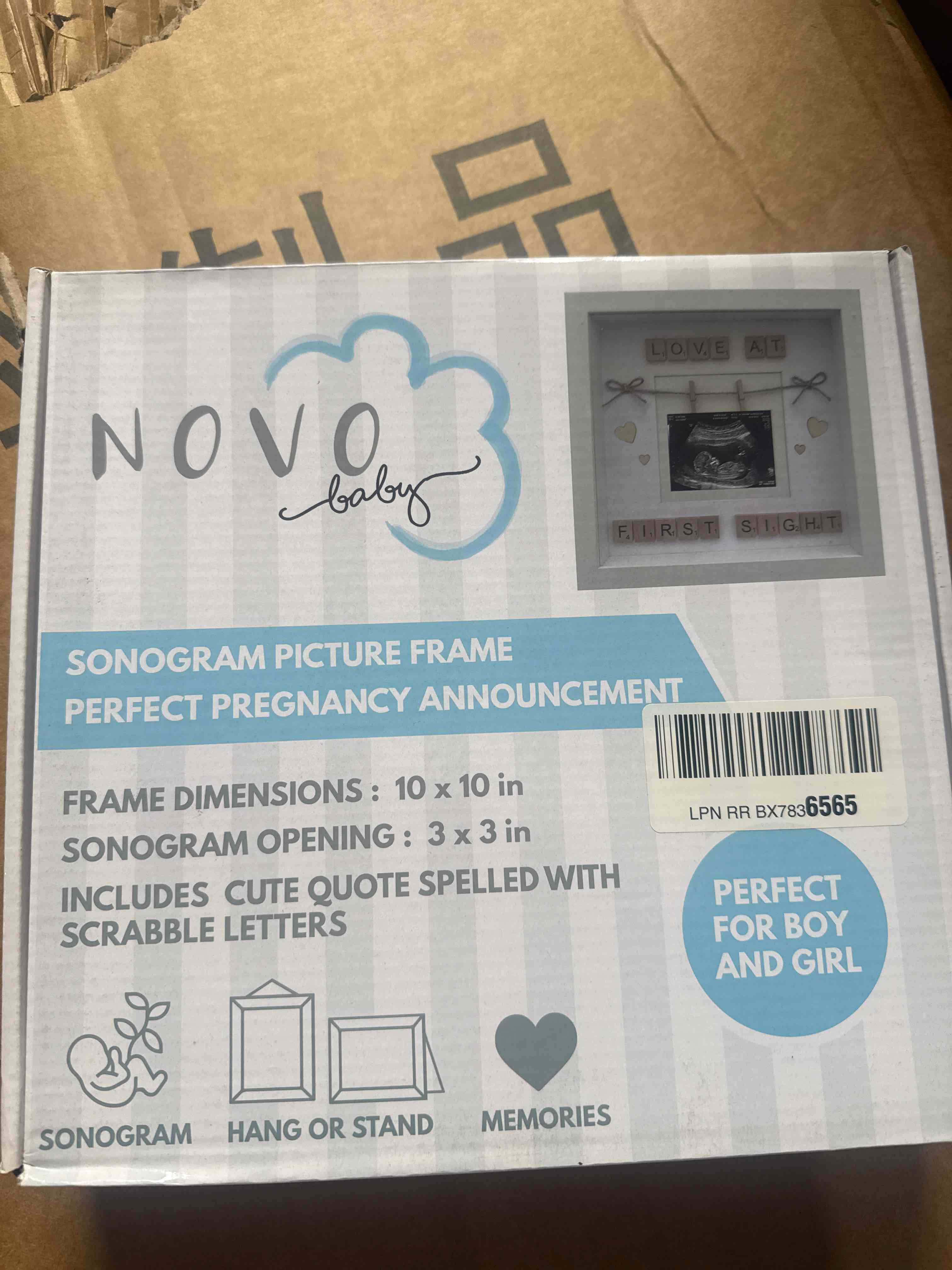 Condition photo showing New/Like New for nove baby sonogram picture frame 10” x 10”
