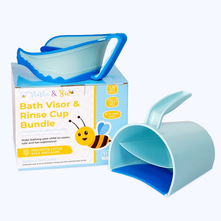 NONA AND BEE BATH VISOR AND RINSE CUP BUNDLE