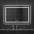 Fitology rectangle led bathroom makeup mirror 32”x24” 