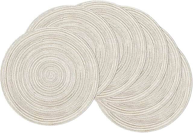 my homebody round blend set of 6 platemats 