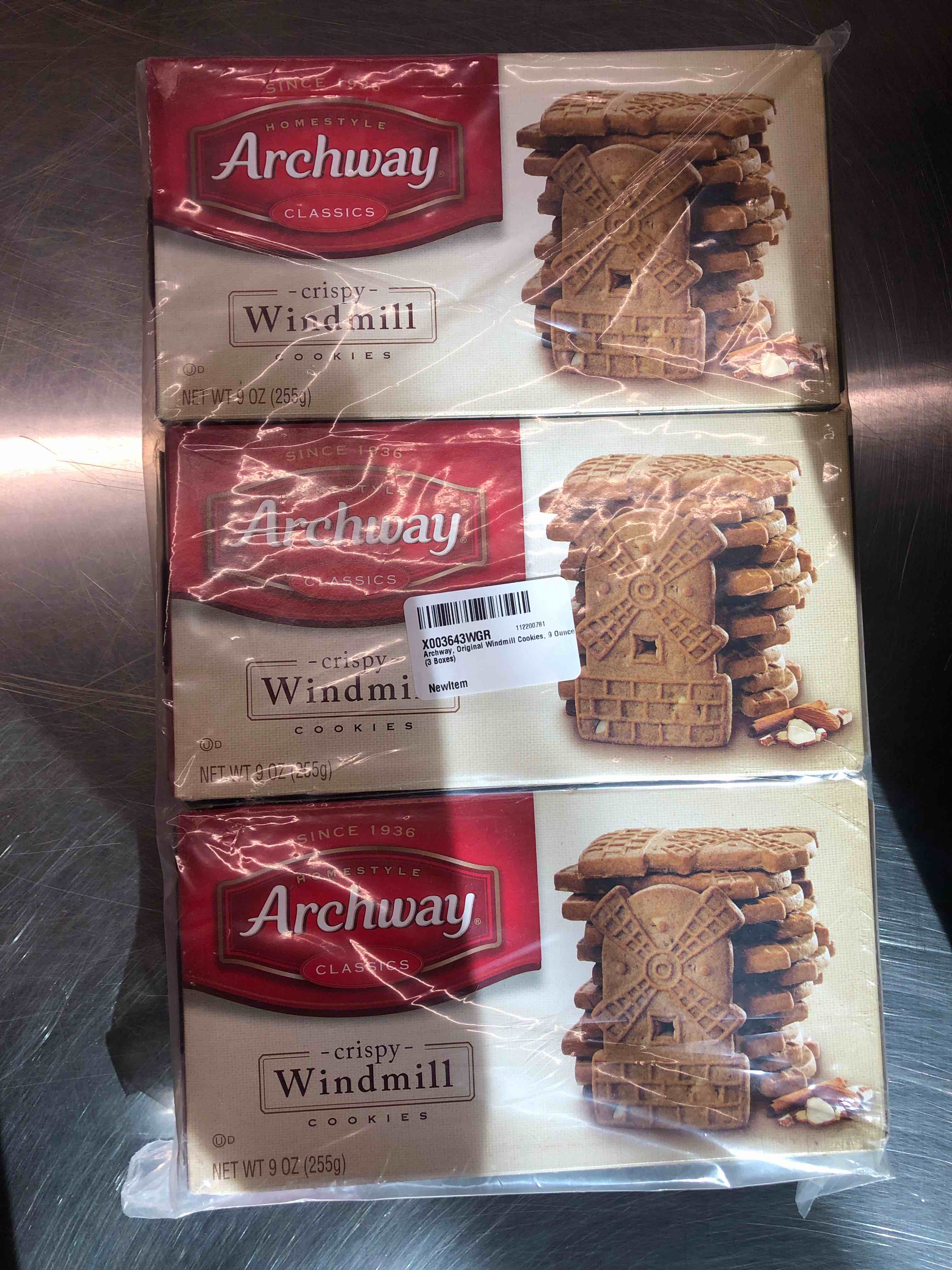 Archway, Original Windmill Cookies, 9 Ounce (3 Boxes)