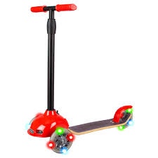 Nutcase Scooter Premium 3-Wheeled Kick Scooter Red 