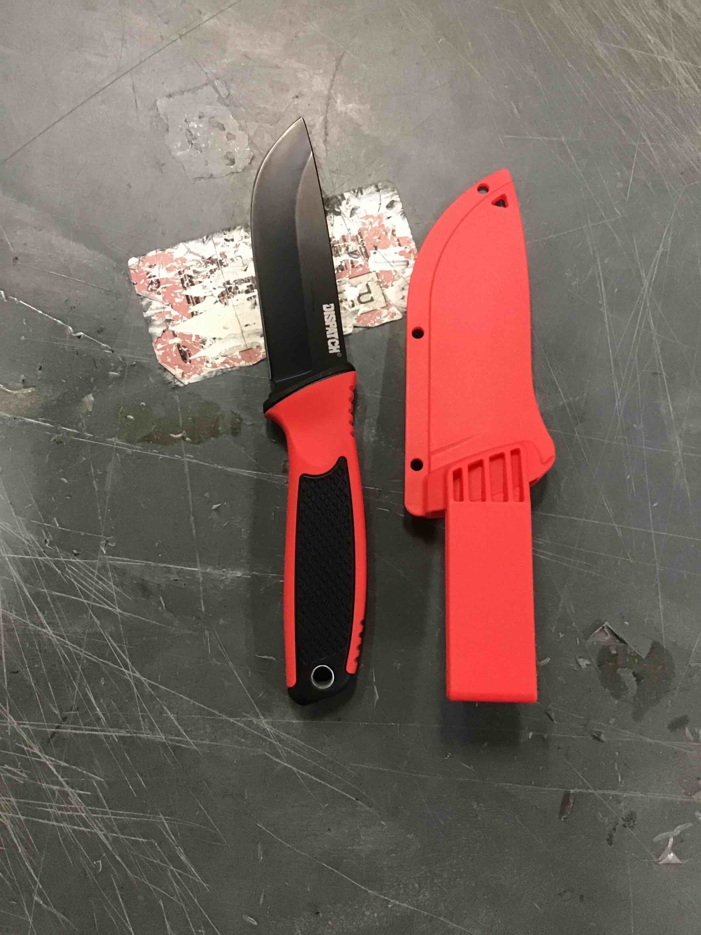 DISPATCH Tactical Fixed Blade for hunting, Adventure, 8” Closed