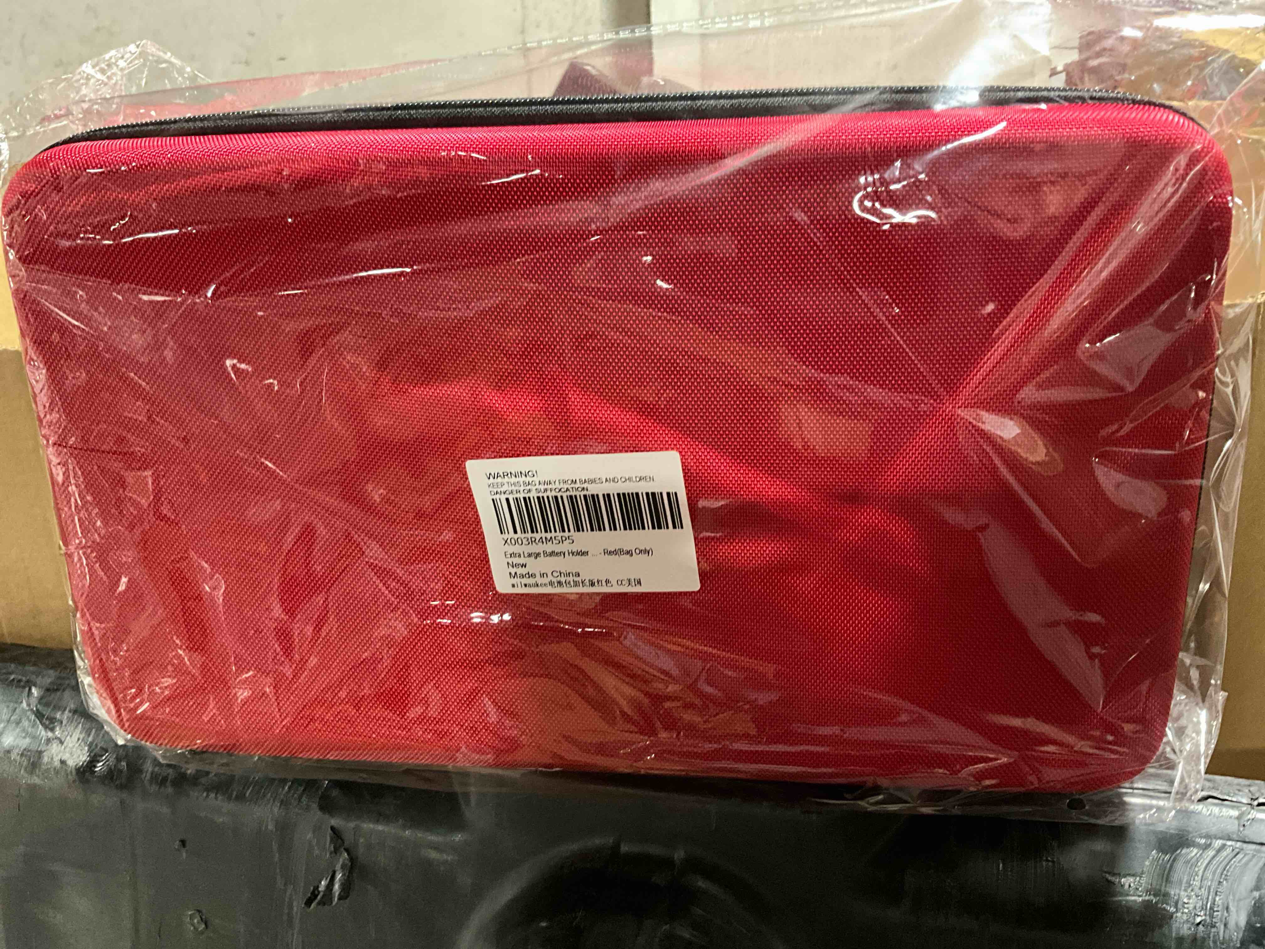 Condition photo showing New/Like New for Extra Large Battery Holder Red , Bag Only 