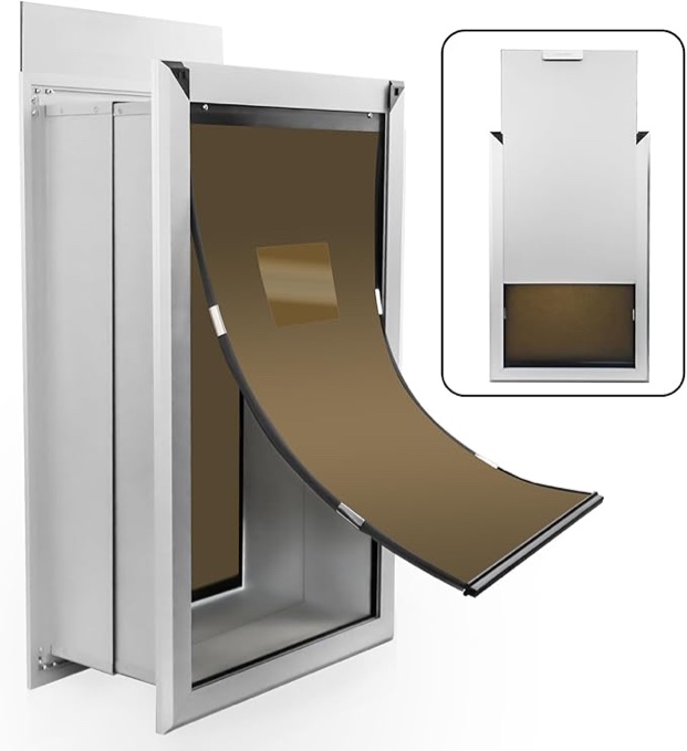 ipetba pet door for wall aluminum frame large
