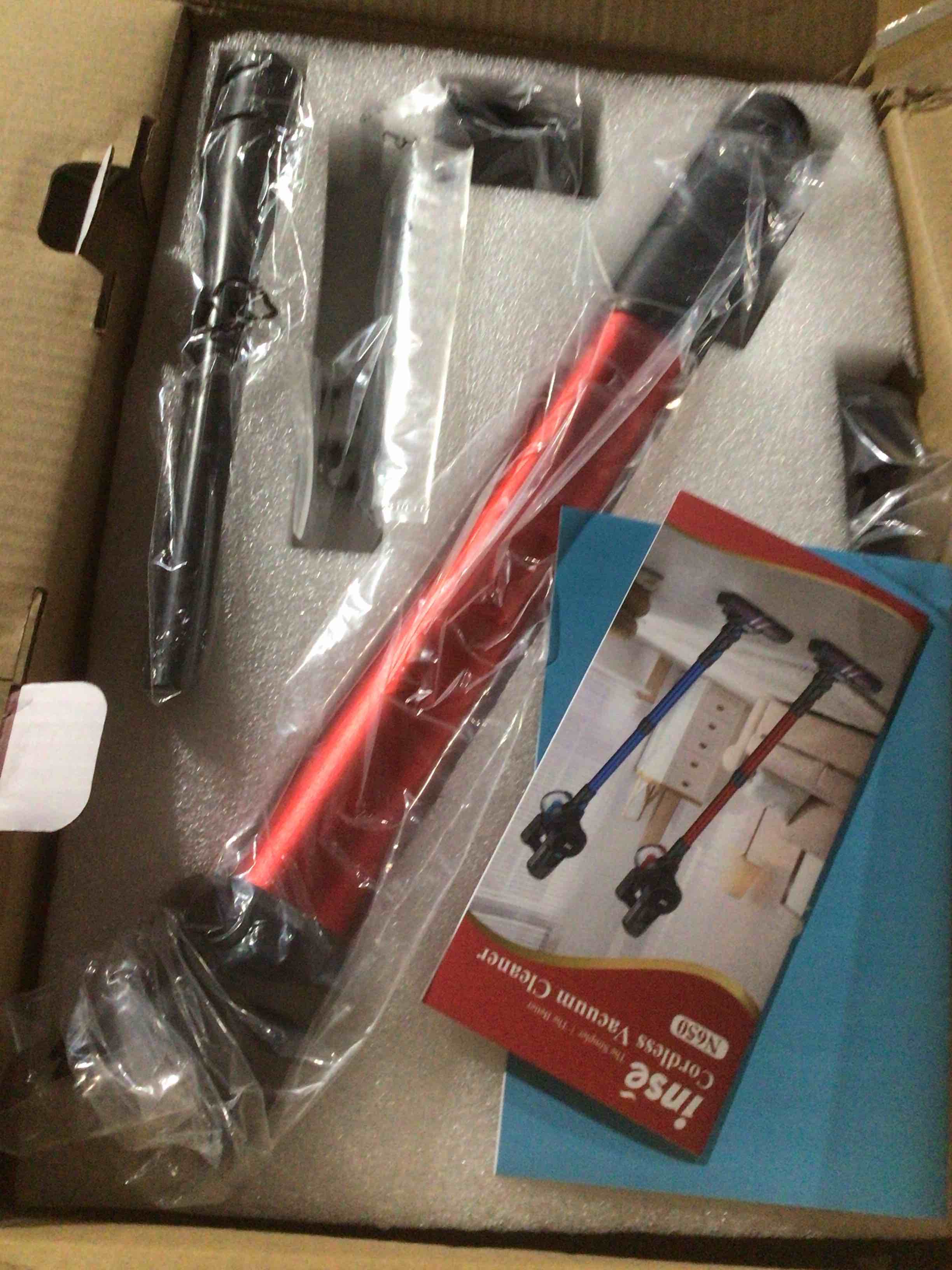 Condition photo showing As Is for inse n650 cordless vacuum cleaner 12kpa 160w rechargeable stick vacuum 6 in 1