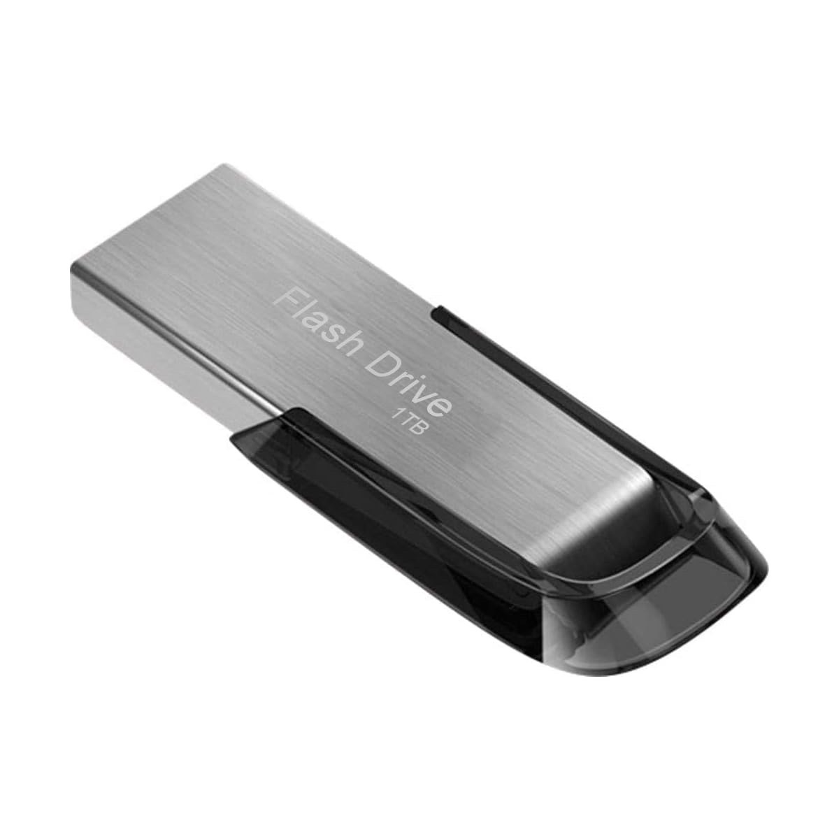 USB Flash Drive 1TB, Thumb Drive 1000G Metal Memory Stick with Key Ring, High-Speed External Storage for PC, Mac, Linux, Compatible with USB 2.0 and Below