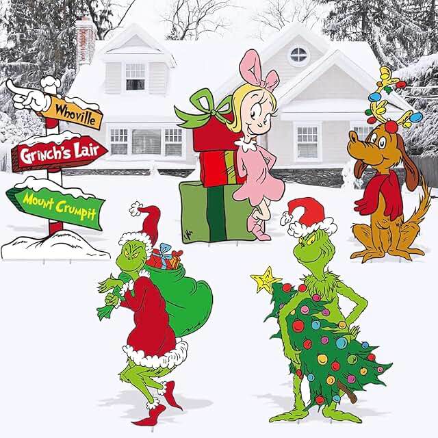grinch Christmas cutout 
