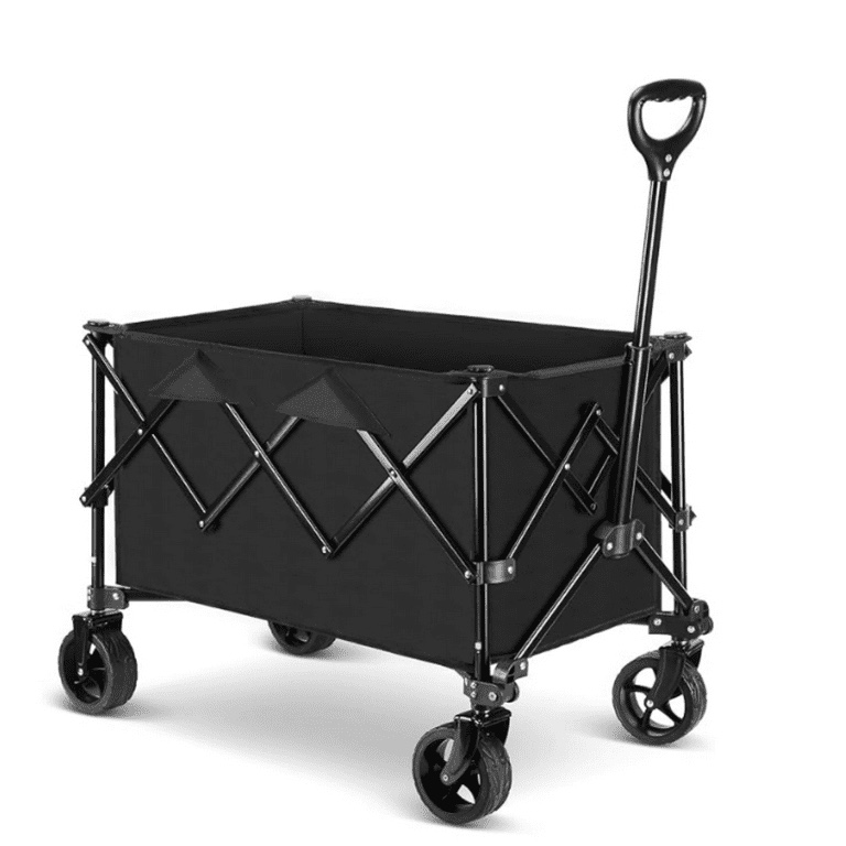 Universal Collapsible Wagon Side Pocket, Large Capacity Beach Cart Organizer Accessories, Wide Compatibility Sorting Storage Bag for Garden Cart, 2pcs (Product Not Including Cart)