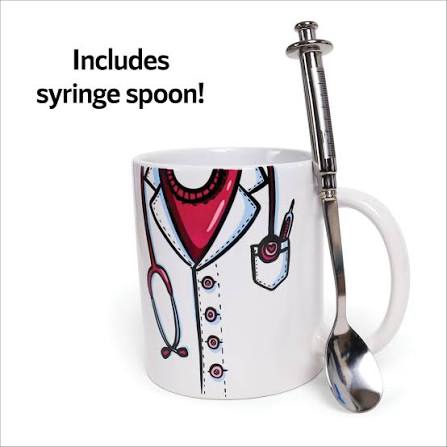 Premium Innovations Nursing Mug and Spoon Gift Set - 11oz Nurse Coffee Mug, Great Gift for Nurses, RN, Nursing Students, Nurses Week, Graduation