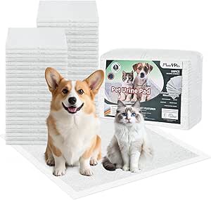 Made4Pets Pee Pads for Dogs 22"x22" 50 Ct – 7-Layer Thick Puppy Pads with Bentonite Mineral Core, Quick-Dry & Odor Control, Leak-Proof Potty Pads for Small & Medium Dogs Puppies Doggie Cats Rabbits 22"x22" - 50 Count
