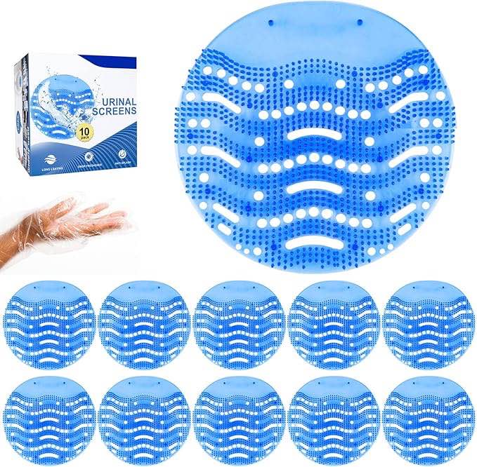 *orange*Urinal Screens Deodorizer (10-Pack), Urinal Screen Anti-Splash With Easy Fit & Multiple use, Urinal Screen Cakes for Toilet,Bathroom,Restaurants,Offices,Schools,Hotels