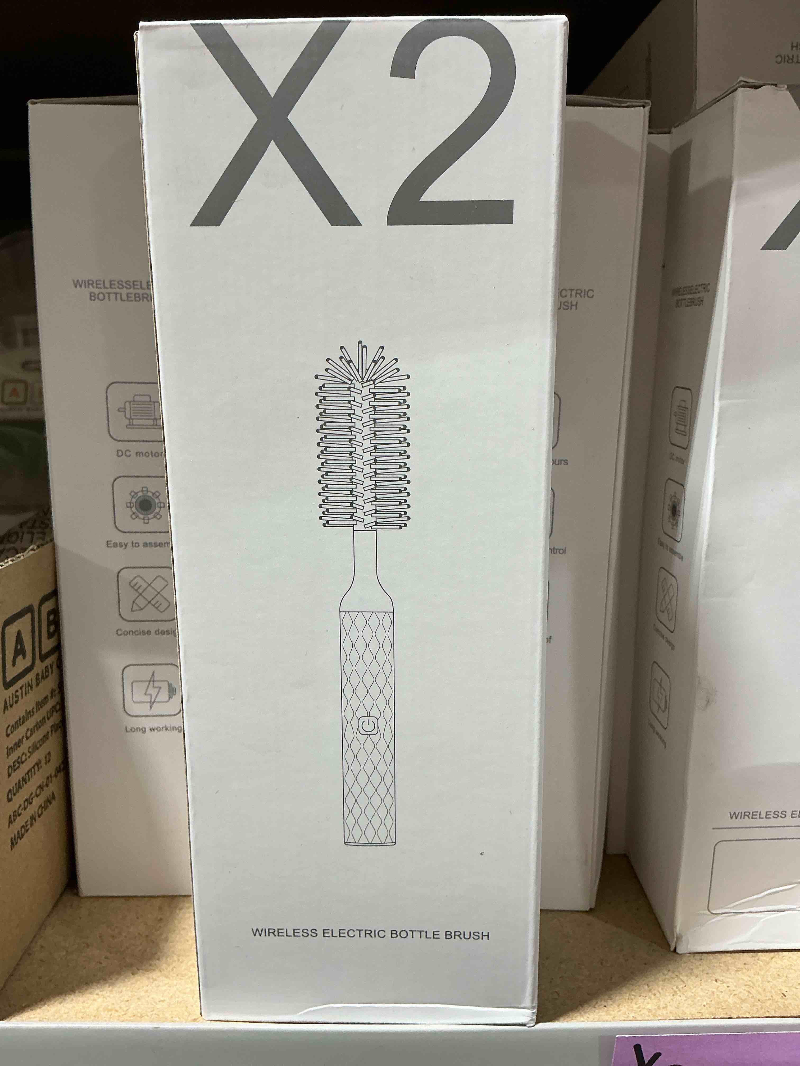 x2 wireless electric bottle brush 