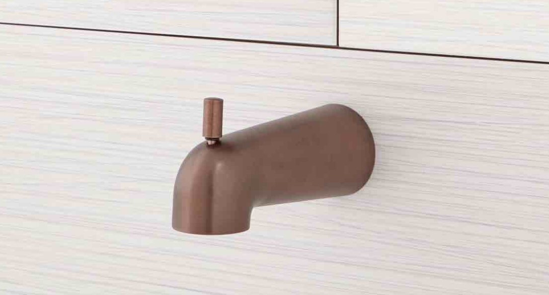 Signature hardware bathroom tub, spout