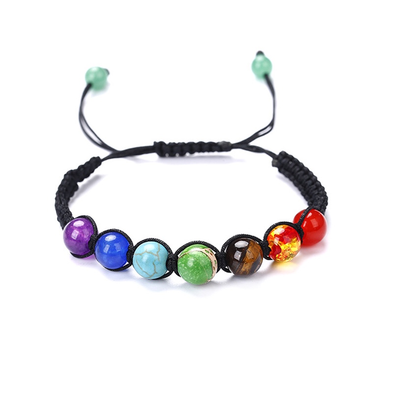 Chakra 7 Stone Natural Stone  Bracelet