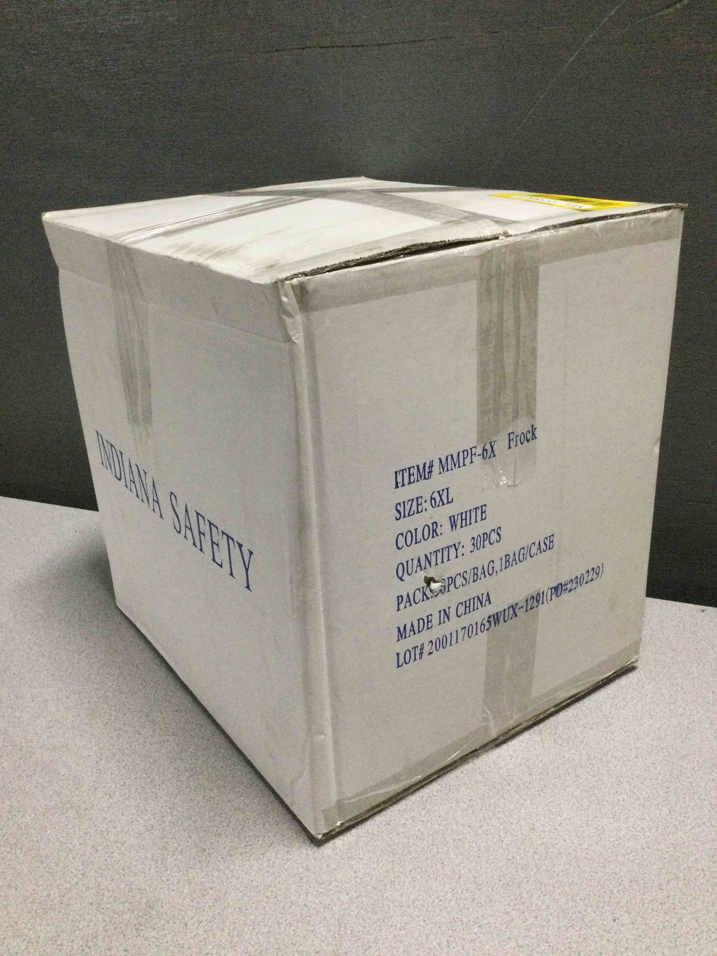 Indiana Safety 6XL White Jumpsuit , 30/Case