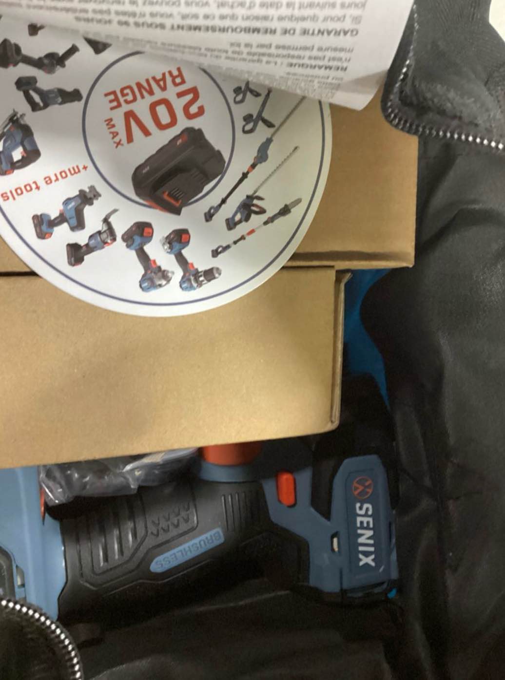 Condition photo showing New/Like New for senix x2 20-volt 1/4-in brushless cordless impact driver (1-battery included, charger included and soft bag included)