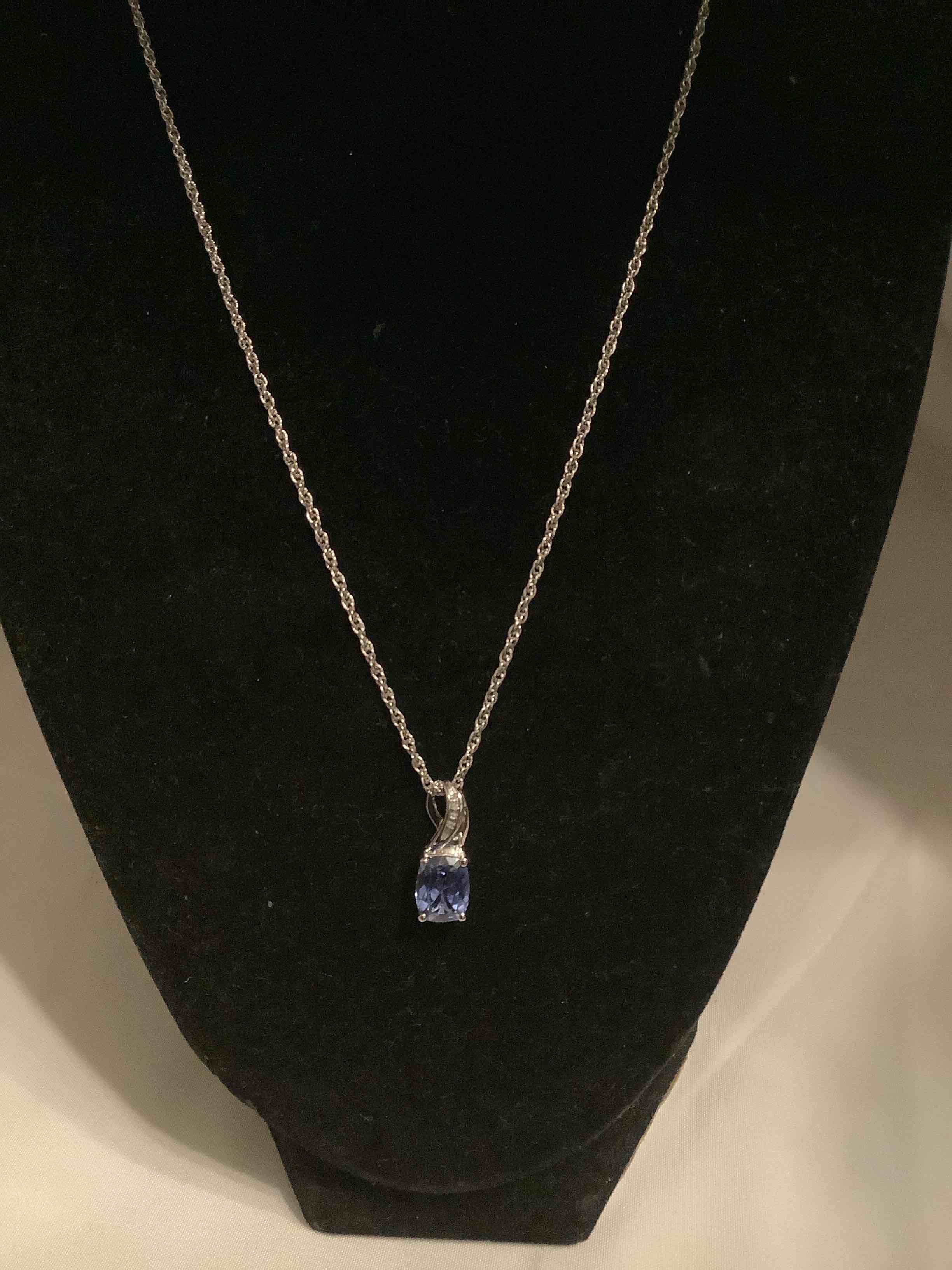 blue topaz necklace