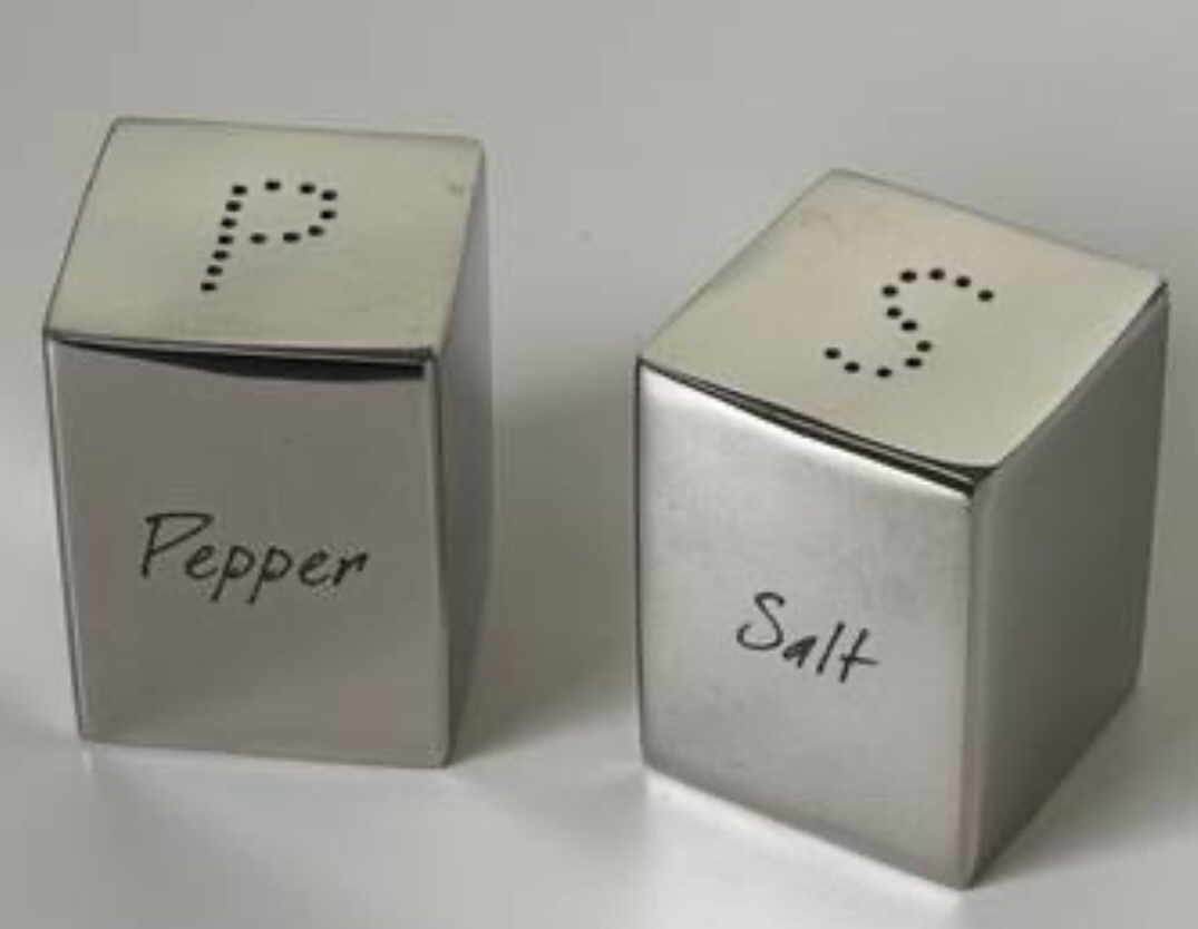 James Scott Square Salt and Pepper Shakers