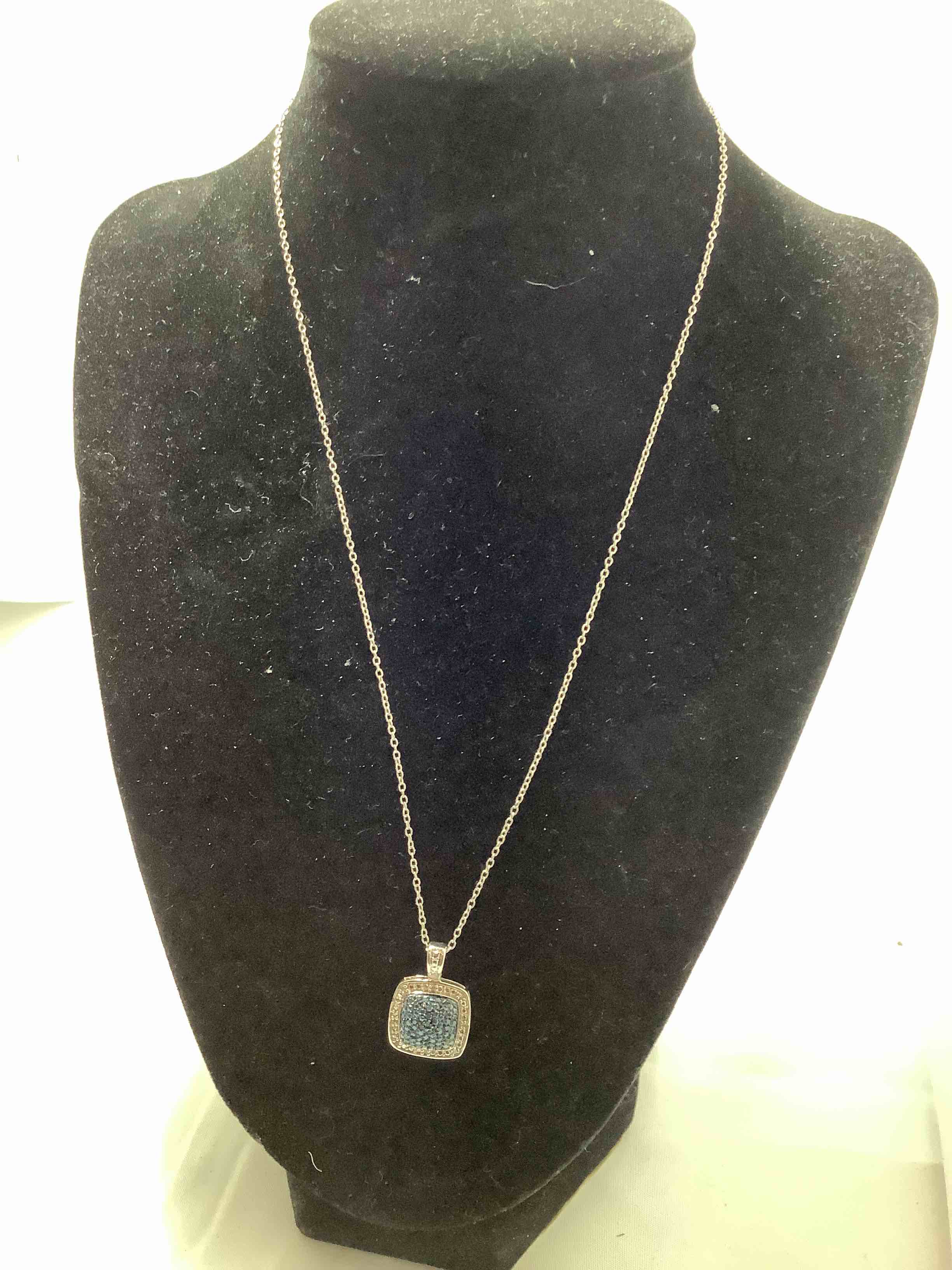 Black and White Diamond Necklace