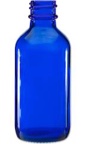VP6005- 2oz Boston round cobalt blue glass