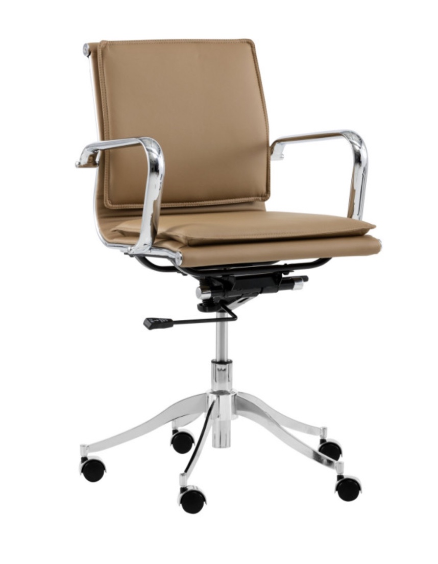 Morgan Office Chair - Tan in Brown by Sunpan