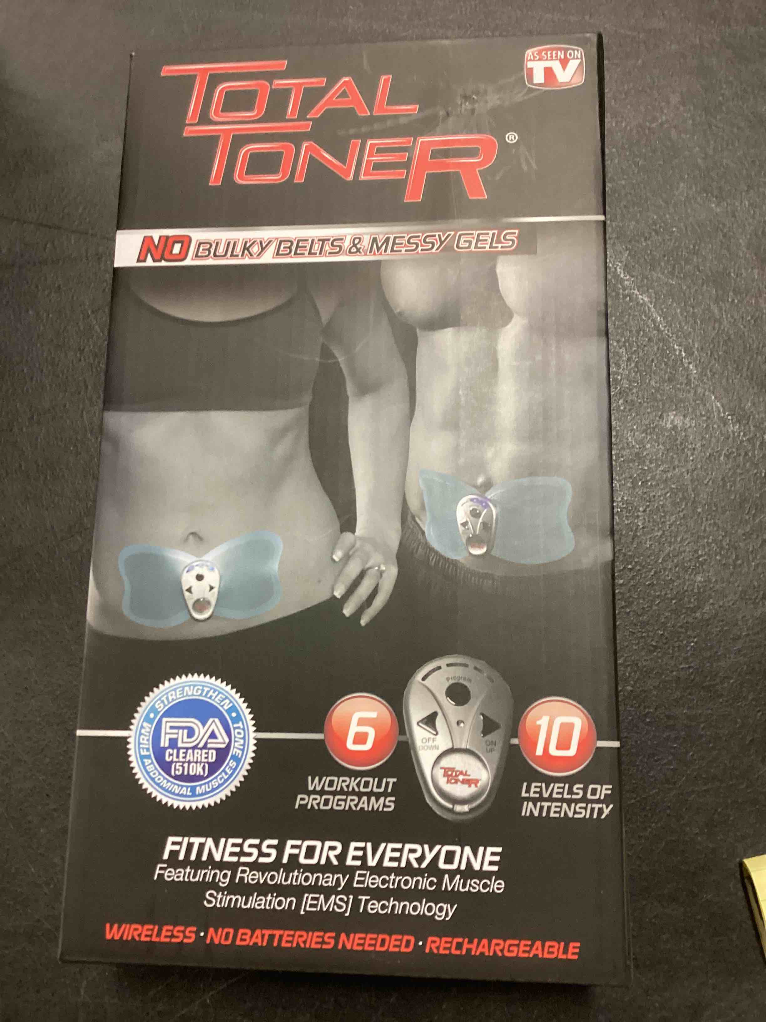 Total Toner Fitness For Everyone, 6 Workout Programs, 10 Levels of Intensity, Rechargeablew
