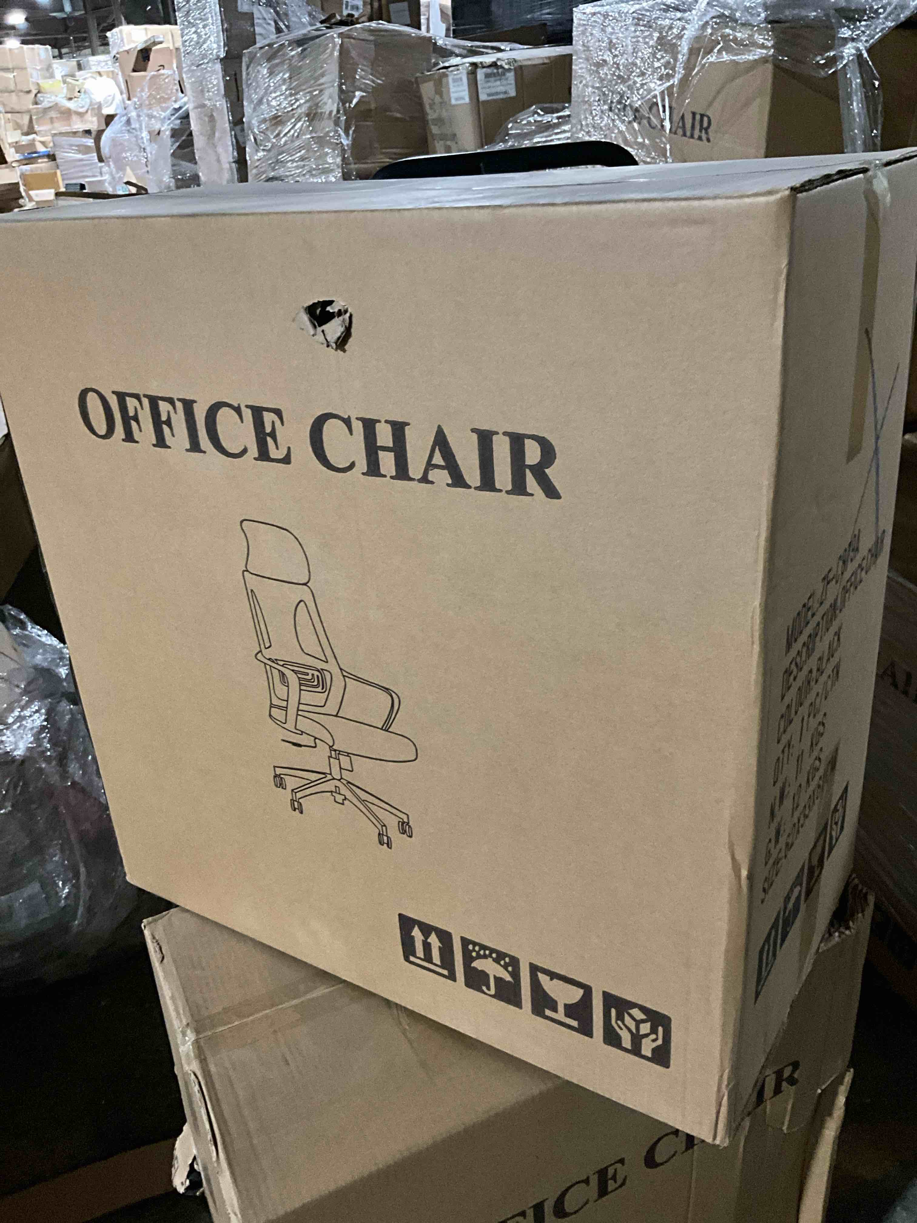 Condition photo showing New/Like New for Black Breathable Mesh Office Chair with Headrest