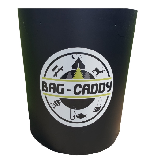 Bag-Caddy Portable Garbage/Storage Bag Frame, Black 