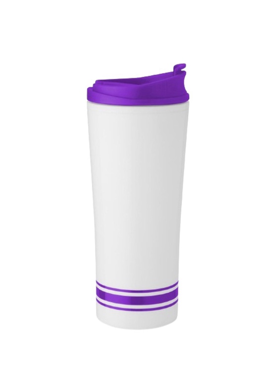 Snugz – Tira Stripe Tumbler – Insulated – 16 Oz. – Purple 