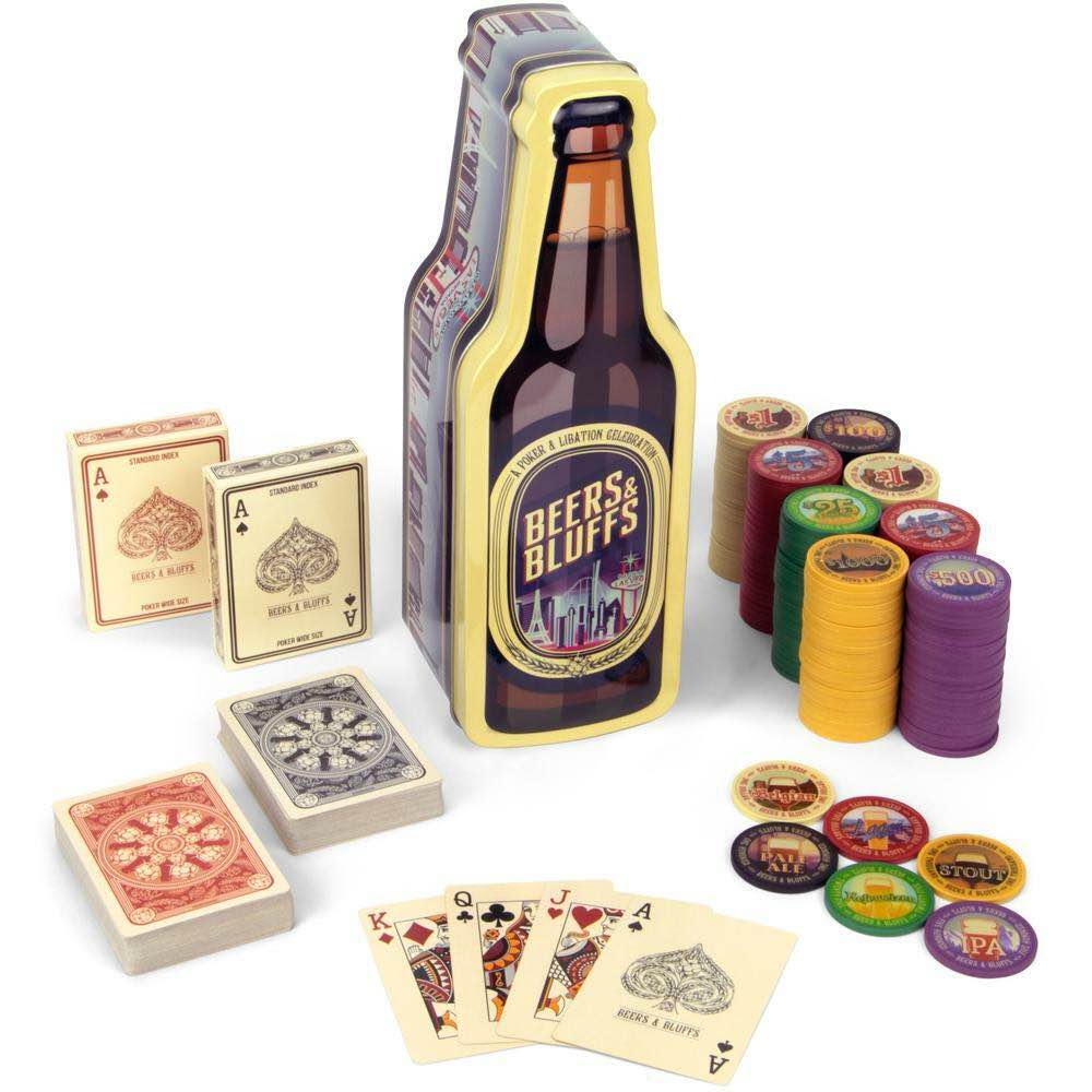 Beers & Bluffs Poker Chip Set Gtin-001
