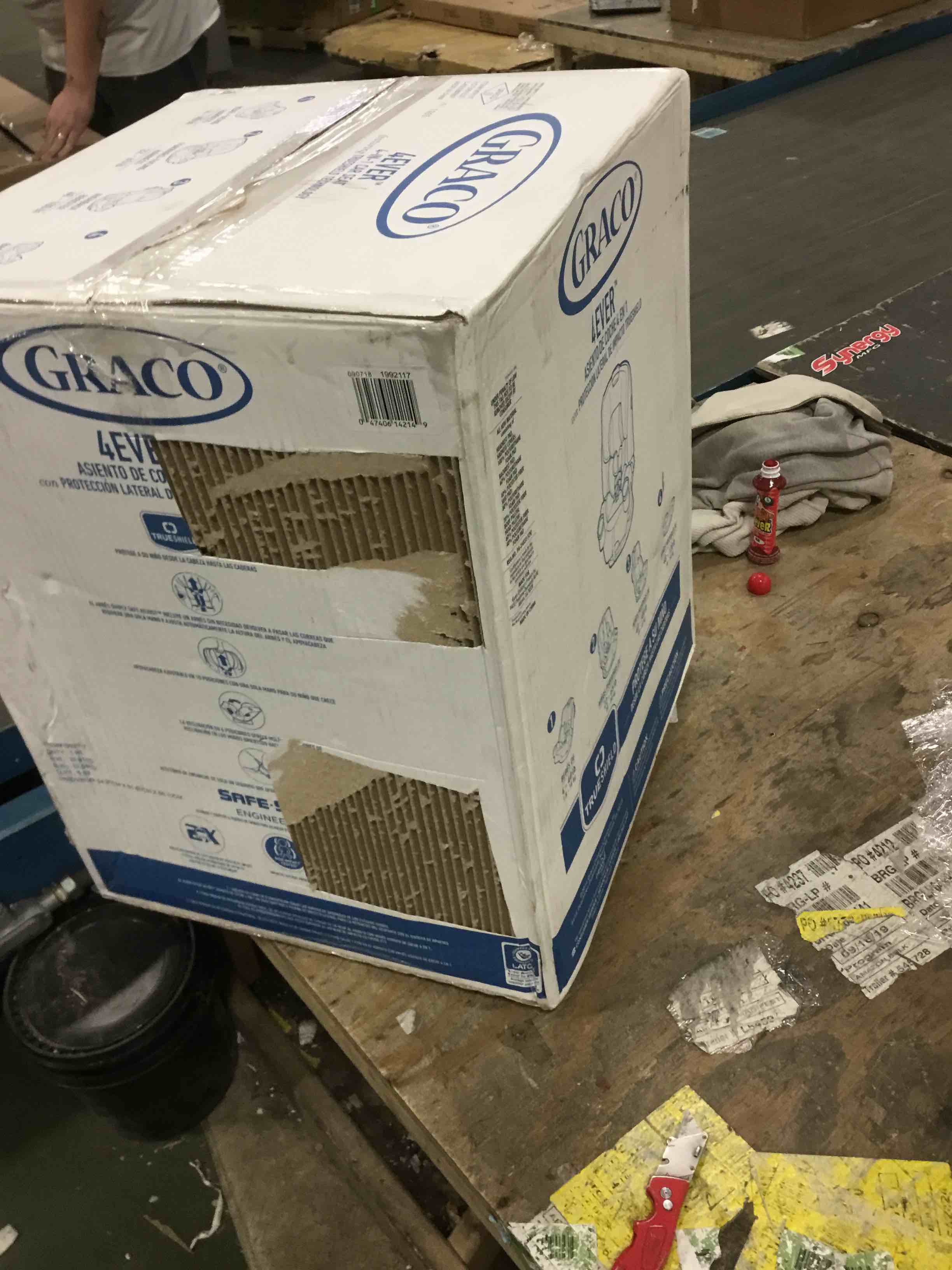 Condition photo showing Open Box for graco 4ever 4 in 1 car seat featuring trueshield side impact technology