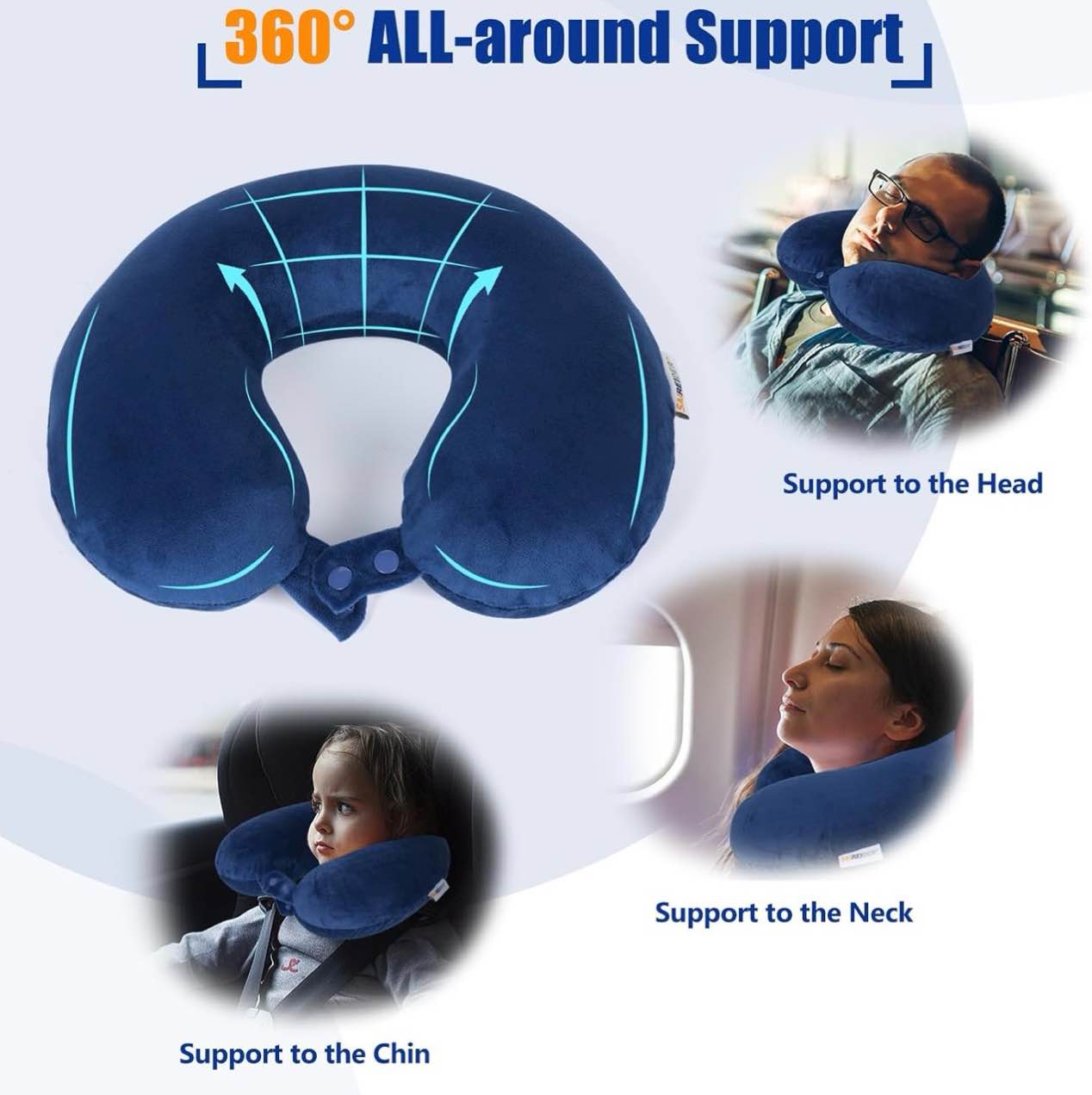 Condition photo showing Brand New for travel elements memory foam travel pillow