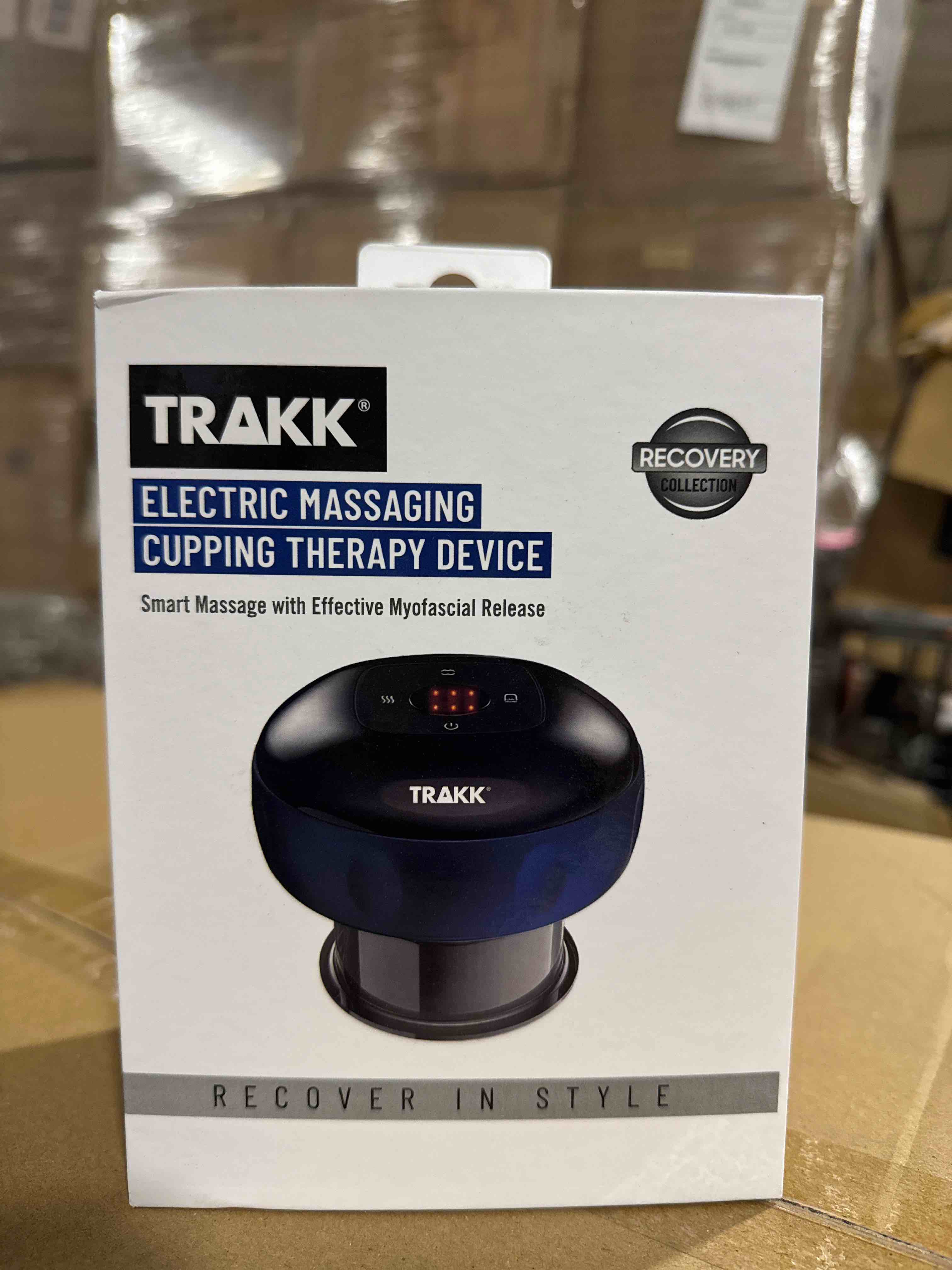 TRAKK Smart Dynamic Cupping Therapy Massager 4 in 1 Blue and Black for all body parts except face