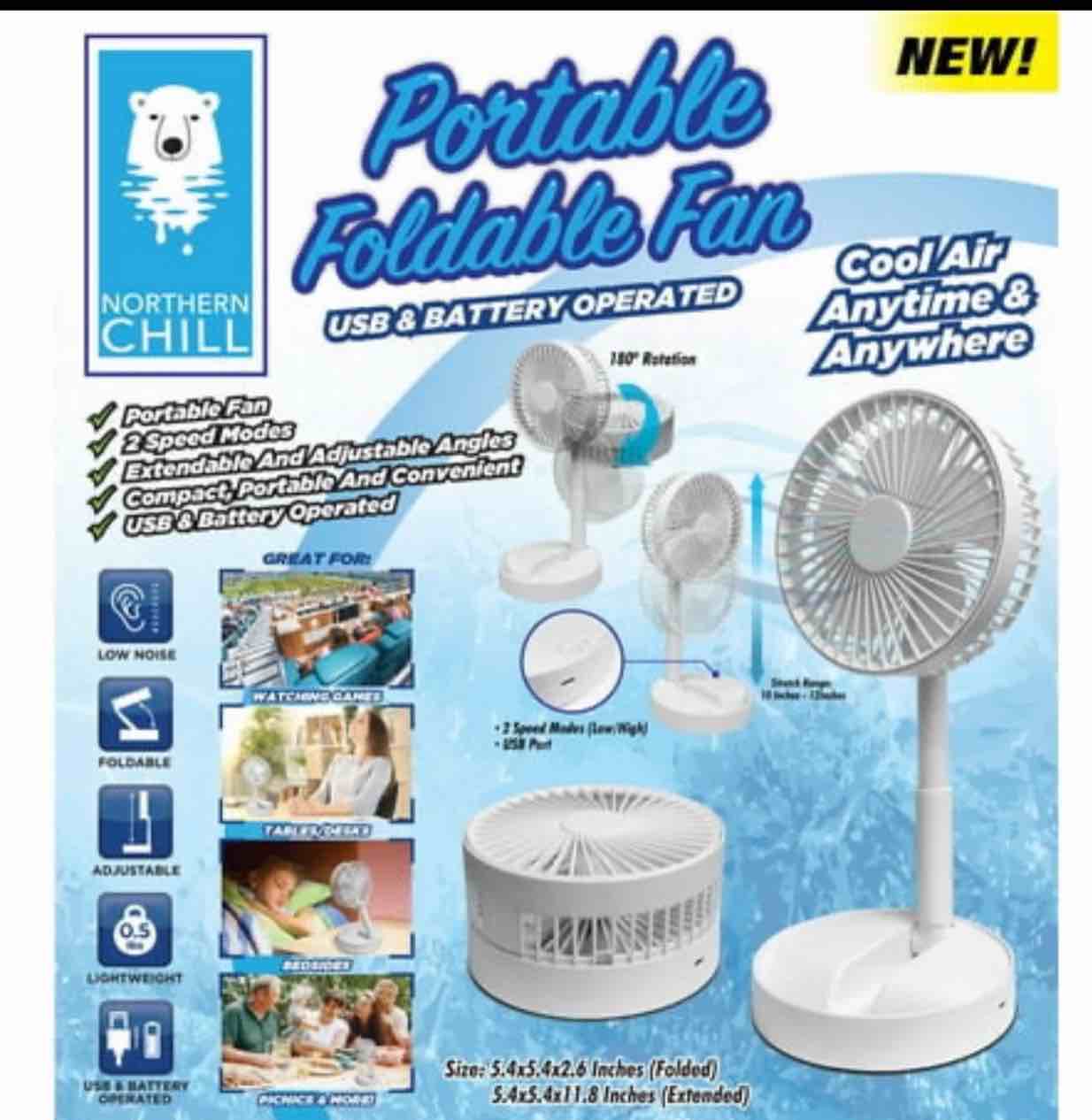 portable foldable fan