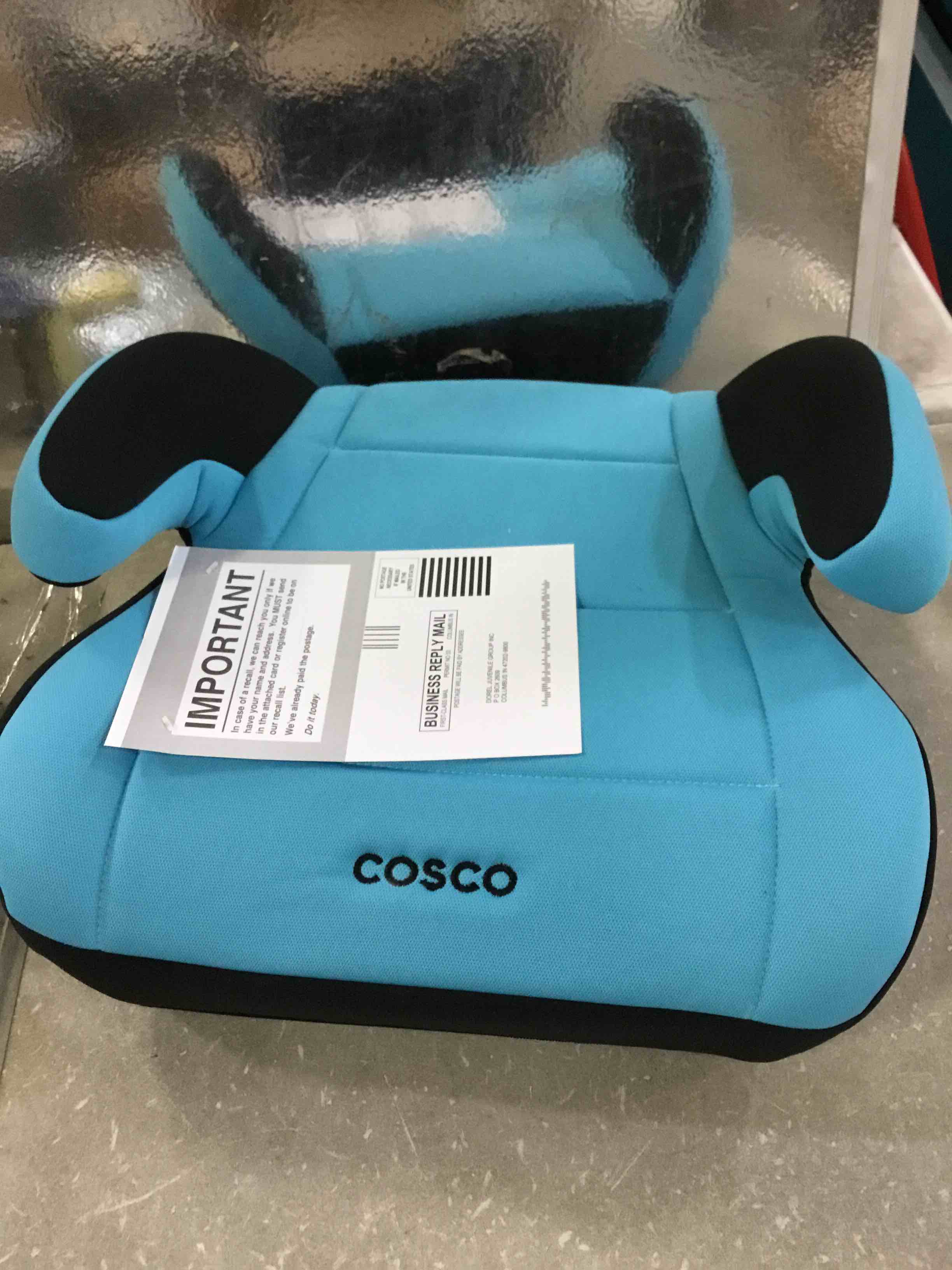 Condition photo showing Appears New for cosco topside booster car seat - easy to move, lightweight design (turquoise)