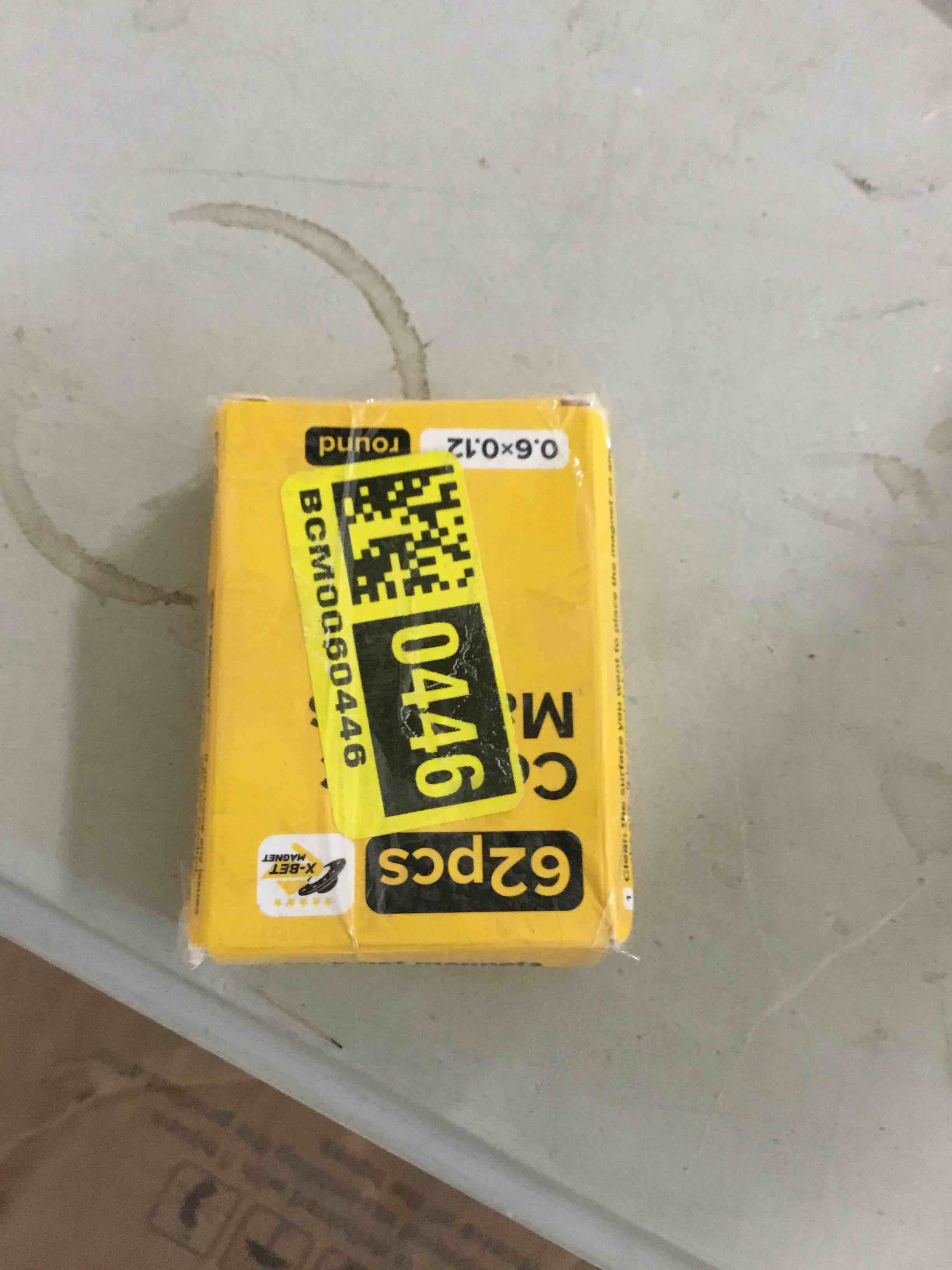 X-Bet Strong Magnets Heavy Duty - Round, Small and Strong Ceramic for Whiteboard or Fridge - 62pcs