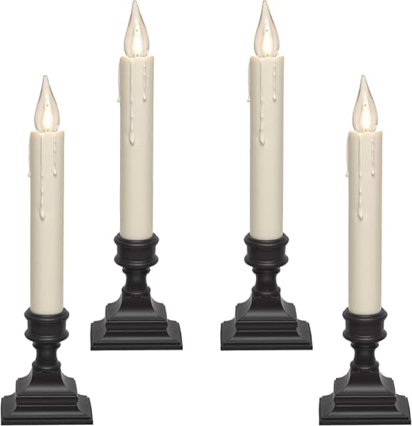 Suraielec Christmas Window Candles 